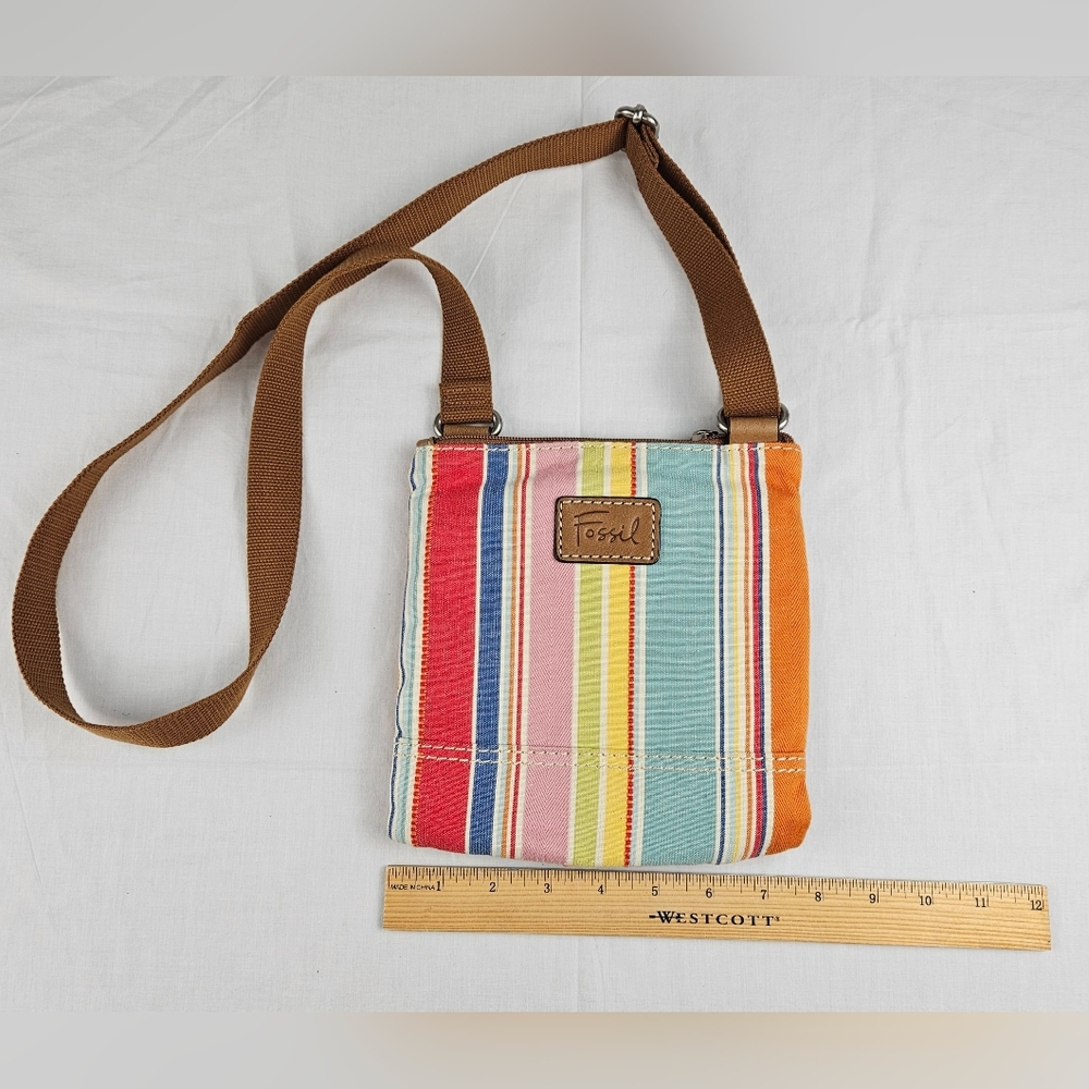 Fossil strip multi colored crossbody bag - Picture 12 of 13